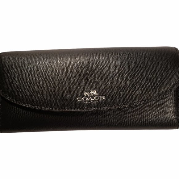 Coach Handbags - Coach Wallet - Authentic - Black Leather
